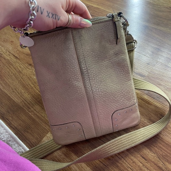 Coach 9760 Off White Pebble Leather Swing Vintage - Picture 3 of 4